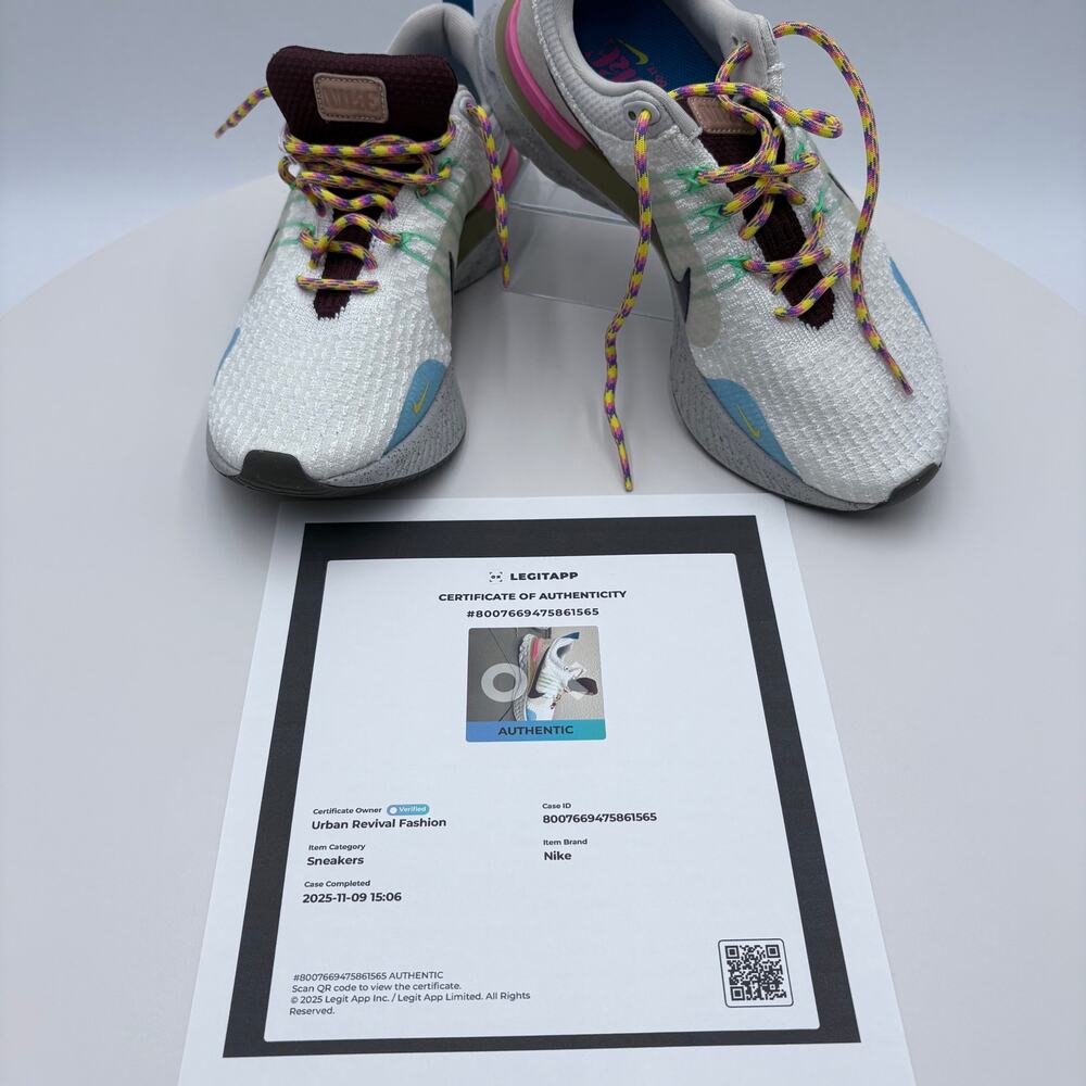 Nike React Infinity Run Flyknit 3 Sail Pinksicle Earth Authenticated